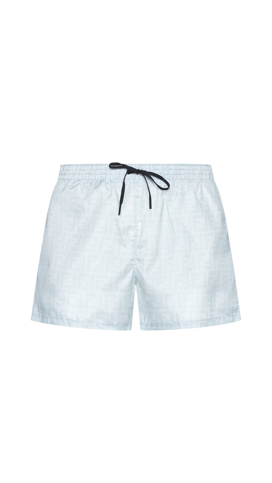 FF Fabric Swim Shorts - Pale Blue