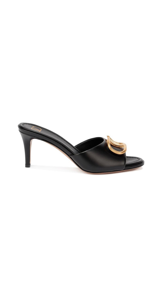 Vlogo Heel Sandals - Black