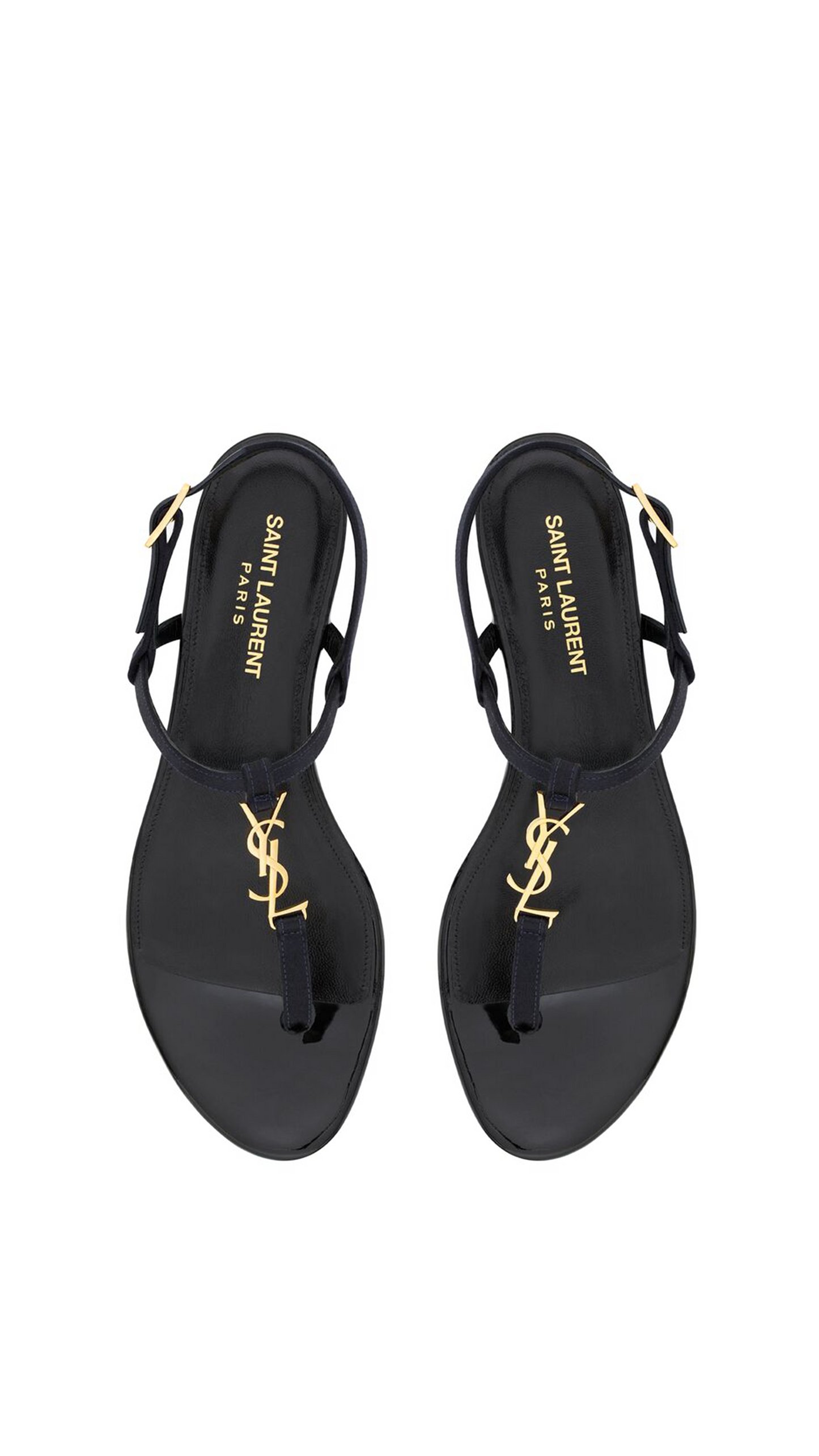 Cassandra Sandals in Silk Satin - Patriot Navy