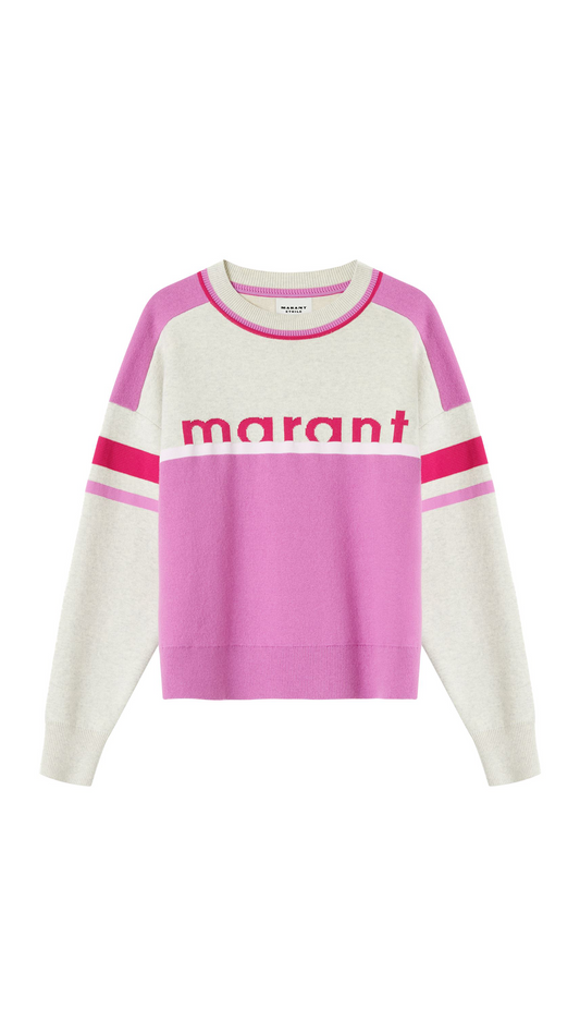 Jacquard "Marant" Sweatshirt - Pink