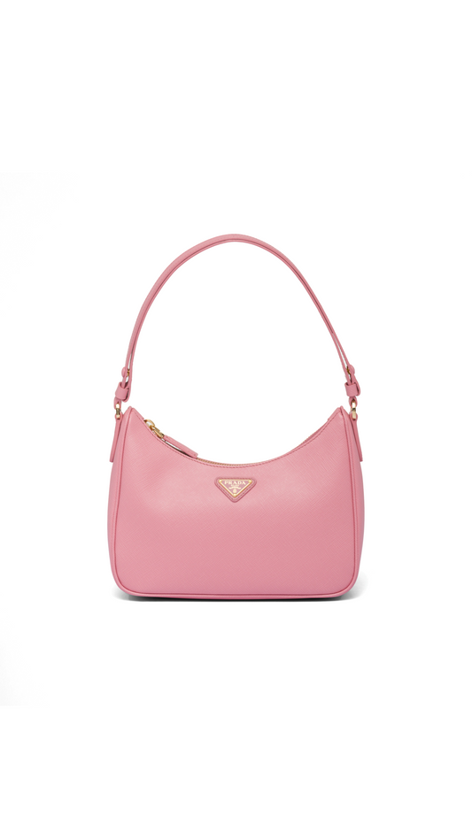 Saffiano Leather Mini-bag - Petal Pink