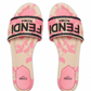 Signature Canvas Slide - Beige/Pink