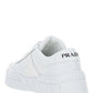 Perforated Leather Sneakers - White.