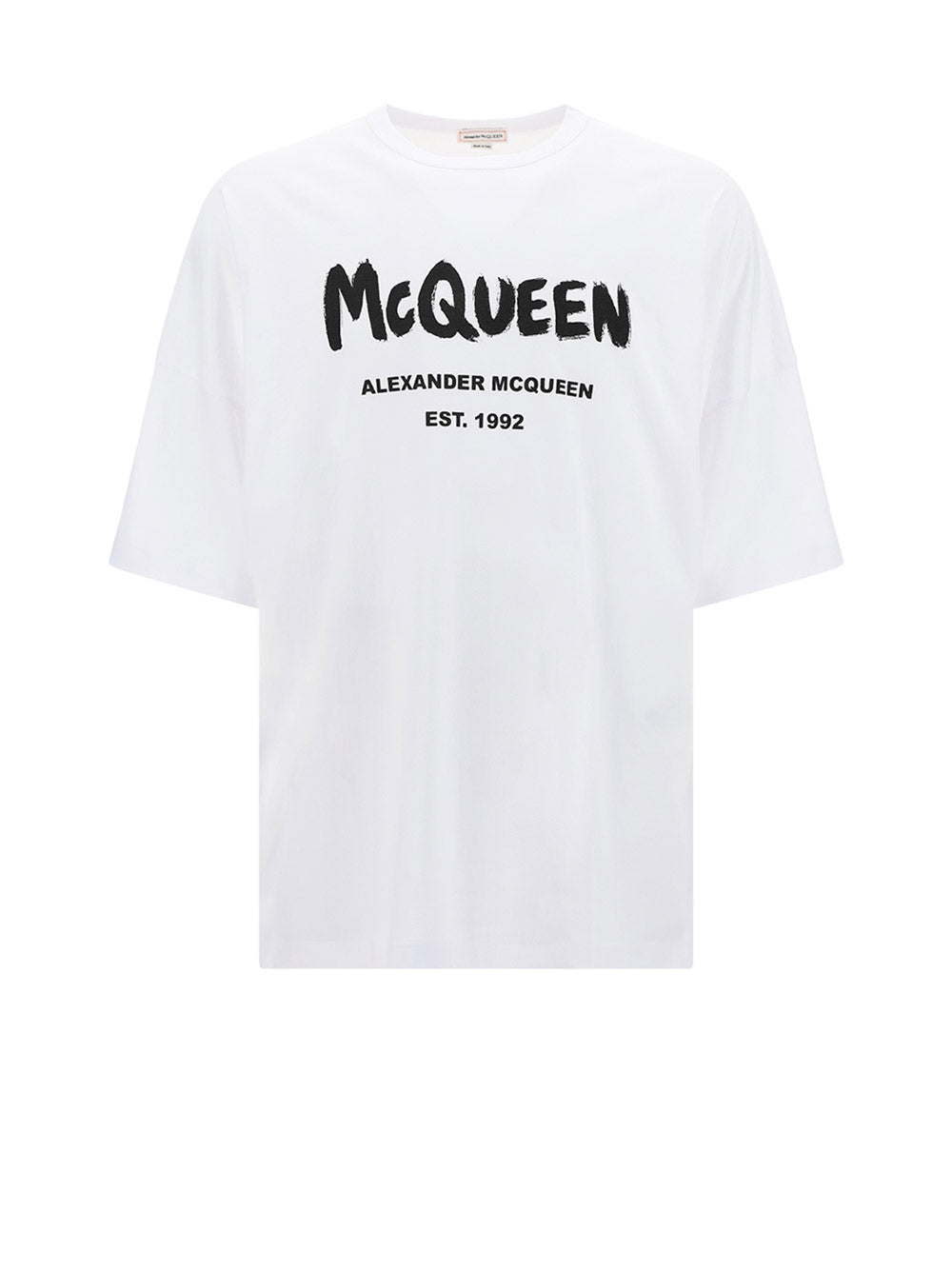 Men's McQueen Graffiti T-shirt - Black / White