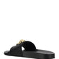 Barocco Palazzo Pool Slides - Black