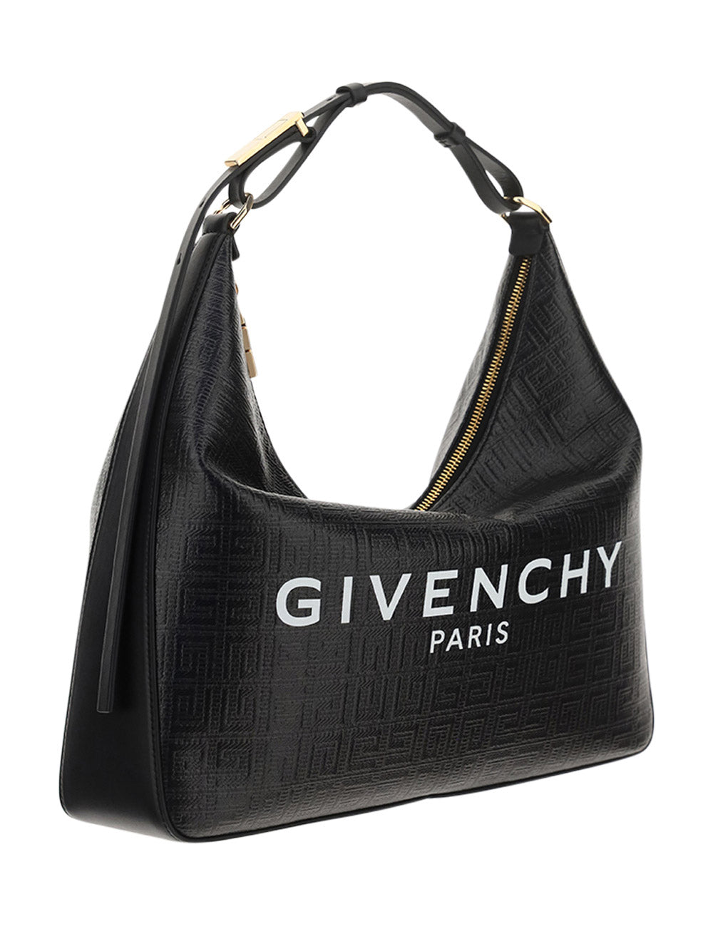 Moon Cut Out bag in 4G Coated Canvas - Black