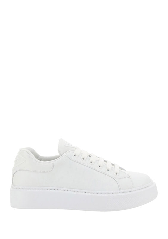 Prada Macro Leather Sneakers - White.