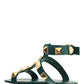 Roman Stud Flat Calfskin Sandal - Green