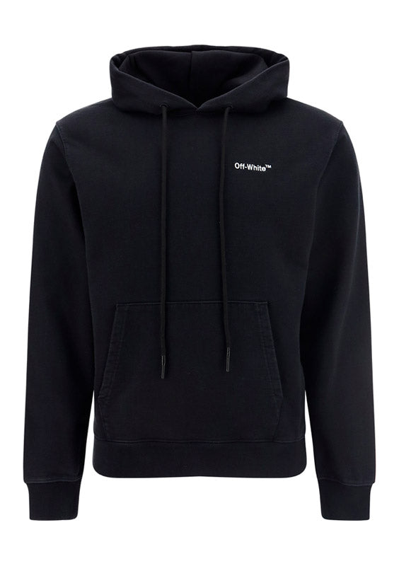 Helvetica Slim Hoodie - Black