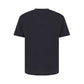 Cotton T-shirt with Small Balmain Paris Logo - Black