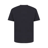 Cotton T-shirt with Small Balmain Paris Logo - Black
