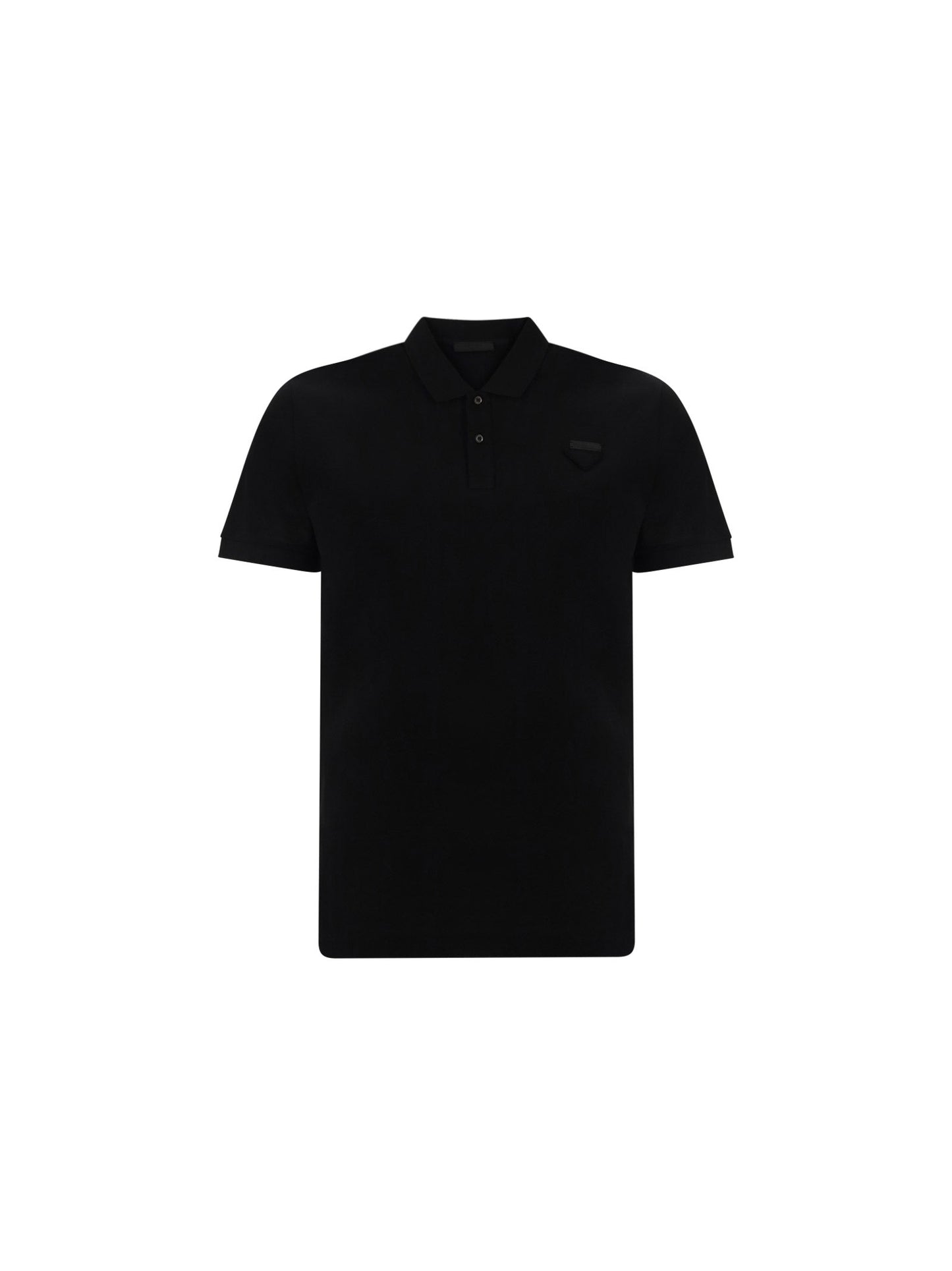 Cotton Piqué Polo Shirt - Black