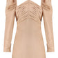 Taffeta Mini Dress -Taupe