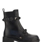 Roman Stud Combat Boot With Tonal Studs 40mm - Black