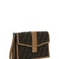 FF Fabric Clutch - Brown