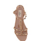 Rockstud Flat Rubber Sandals - Poudre