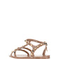 Rockstud Flat Rubber Sandals - Poudre