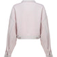 Cropped Organic Denim Jacket - Pale Pink