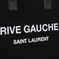 Rive Gauche N/S Tote Bag In Printed Canvas And Leather - Black