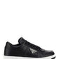 Downtown Leather Sneakers - Black