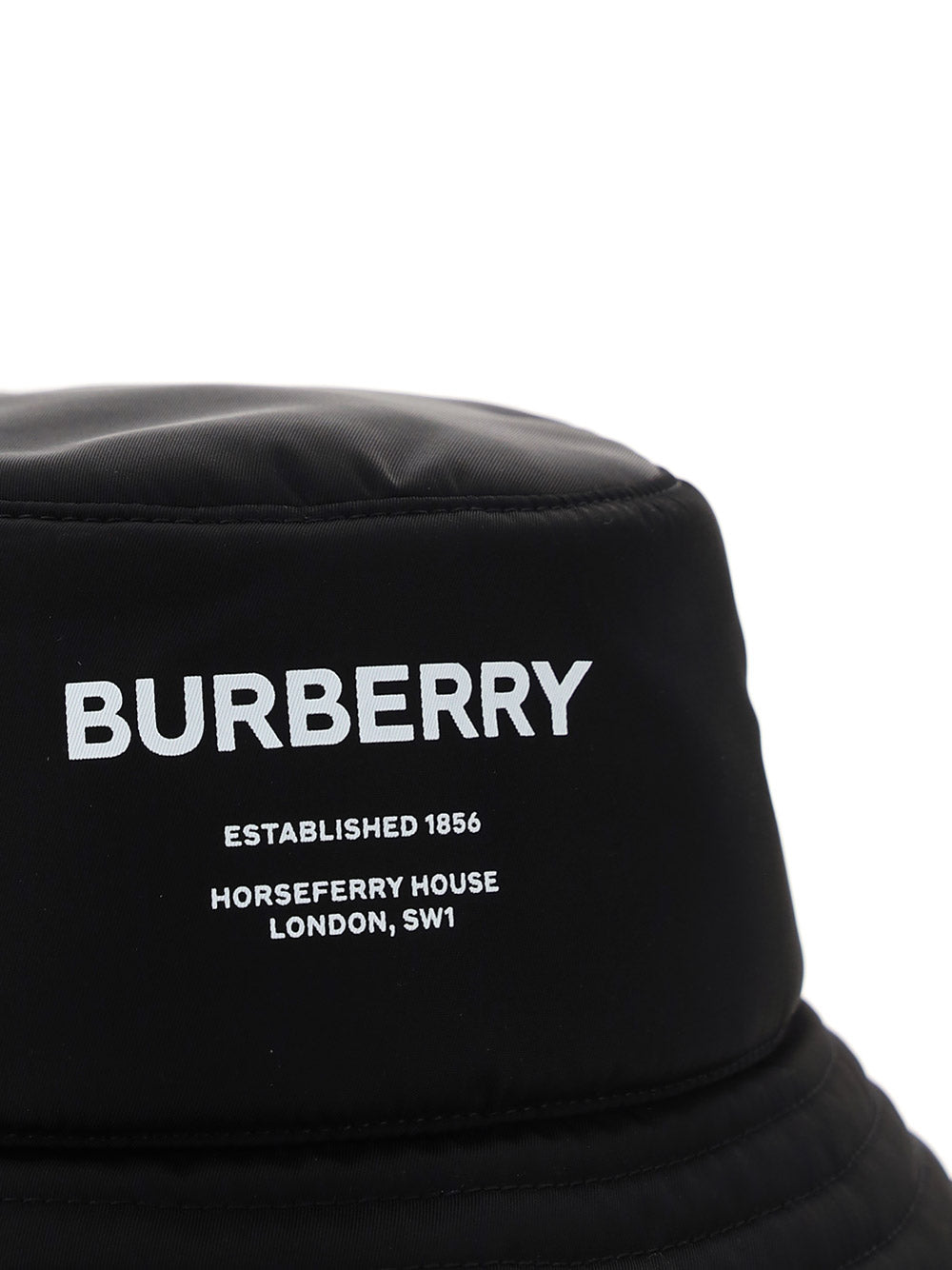 Horseferry Print Nylon Bucket Hat - Black