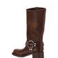 Buckled Knee-high Boots - Brown
