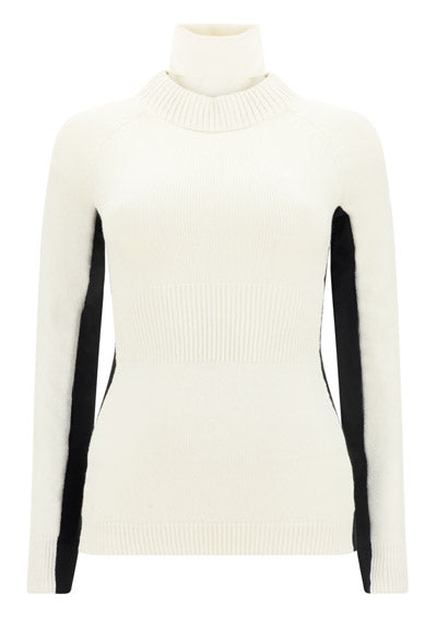 Wool Turtleneck Sweater - Off White