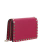 Rockstud Calfskin Chain Pouch - Blossom