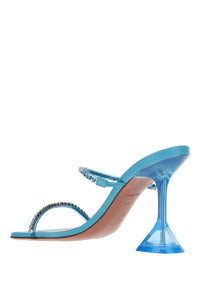 Gilda Crystal Sandals - Aqua Blue