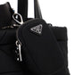 Re-Nylon Padded Tote Bag - Black.