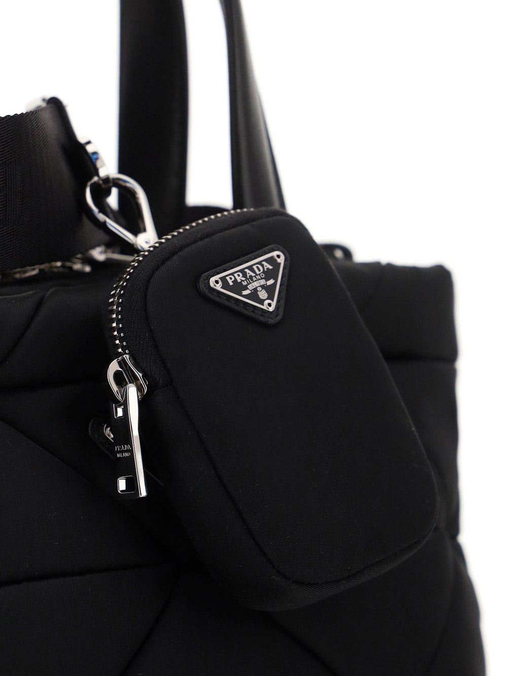 Re-Nylon Padded Tote Bag - Black.