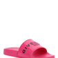 Flat Sandals - Neon Pink