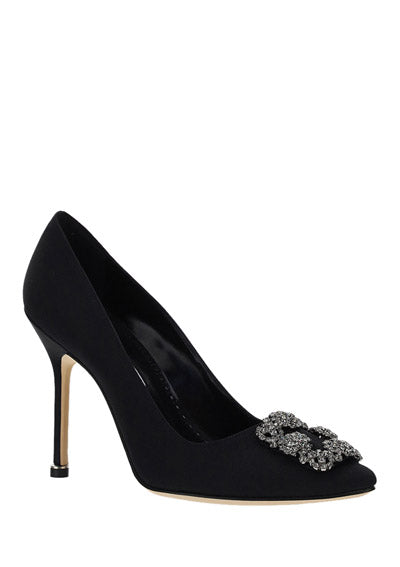 Hangisi 105 Velvet Pumps - Black
