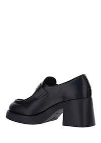 Leather Penny Loafers - Black