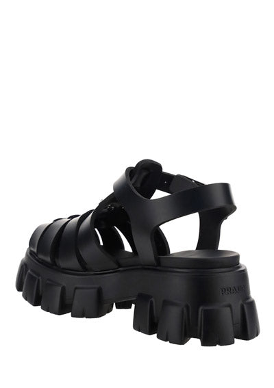 Monolith Rubber Sandals - Black