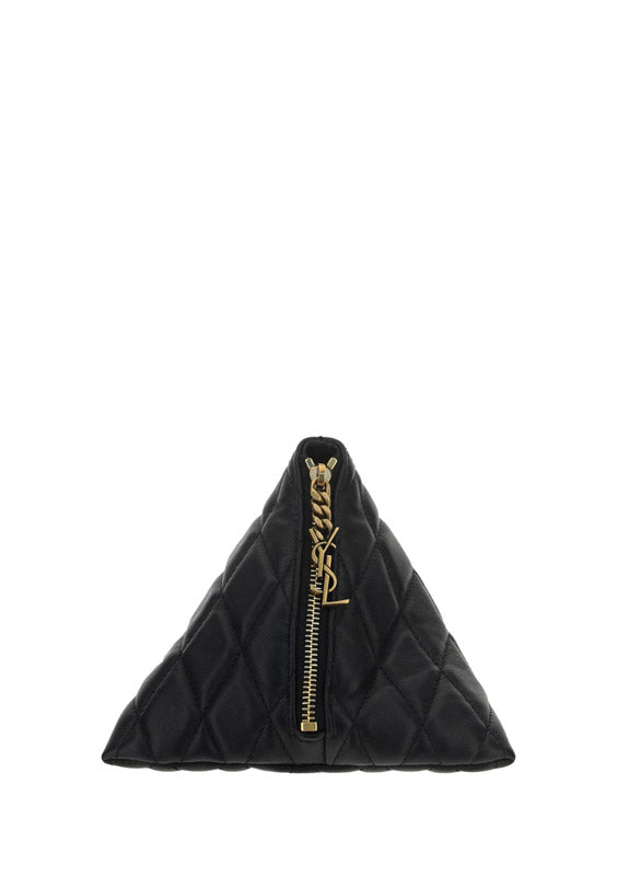 Sade Pyramid in Quilted Lambskin - Black.