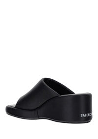 Rise Wedge Sandals - Black.