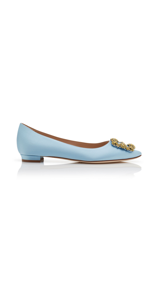 Hangisi Flat Ballerina - Light Blue/Yellow