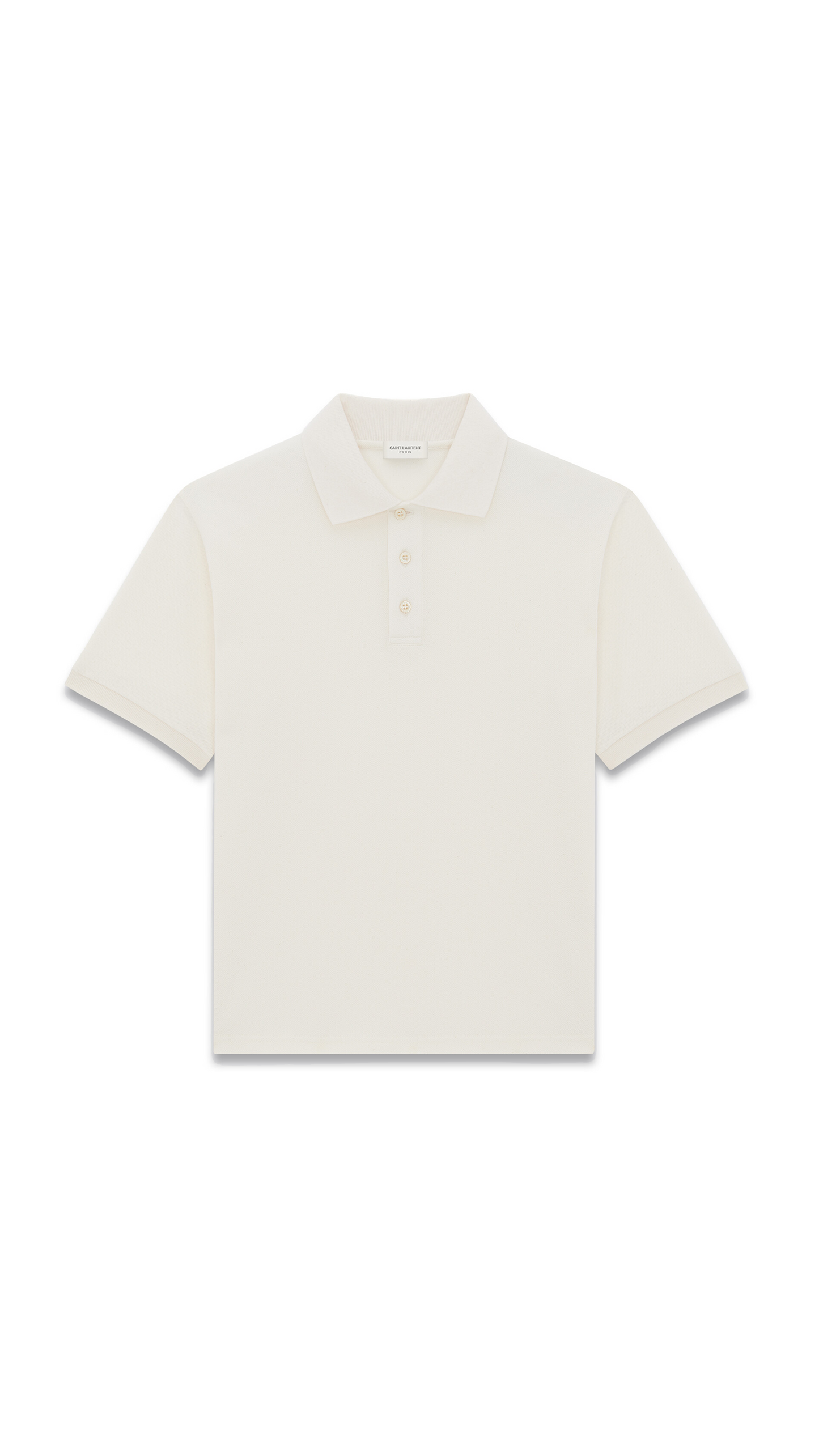 Cassandre Polo Shirt in Cotton Piqué - White