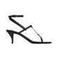 Cassandra Sandals in Smooth Leather - Black