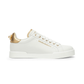 Portofino Sneakers in Nappa Calfskin with Lettering - White/Gold