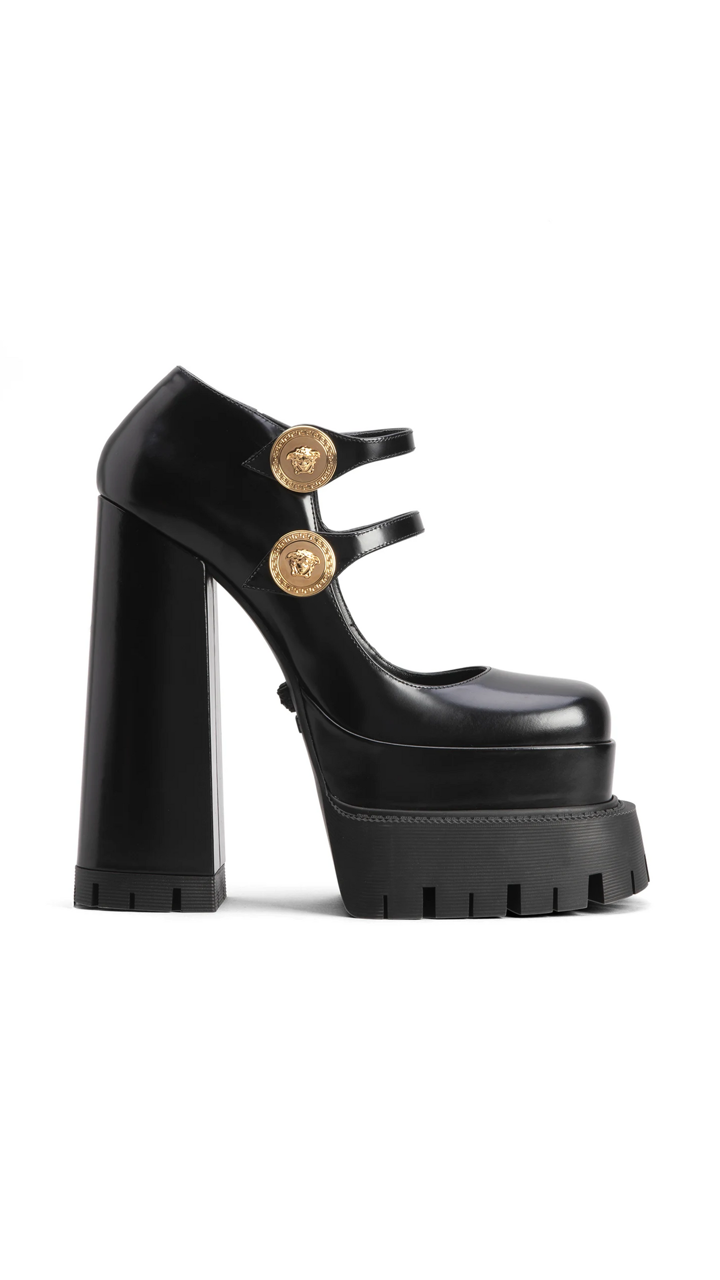 Medusa Aevitas Platform Mary Janes - Black