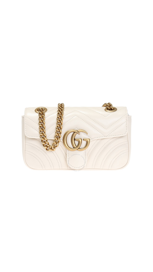 Marmont Matelassé Mini Bag - Ivory