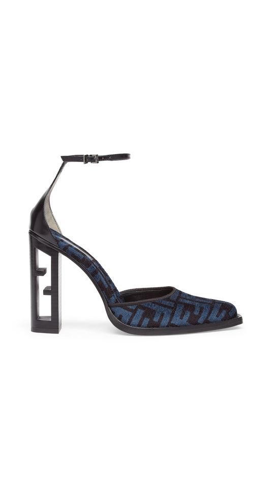 Cut Court Shoes - Blue