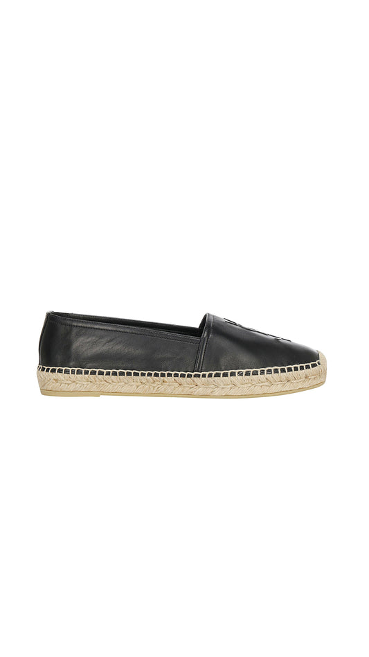 Monogram Espadrilles In Lambskin - Black
