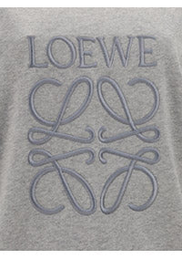 Distressed Anagram Sweatshirt in Cotton - Grey Melange