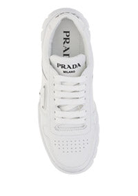 Perforated Leather Sneakers - White.
