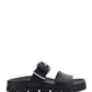 Strap Sandal with Buckle - Black
