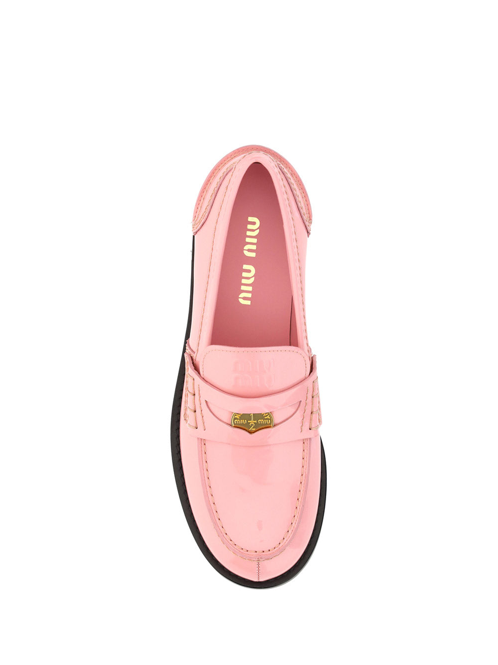 Patent Leather Loafers - Pink