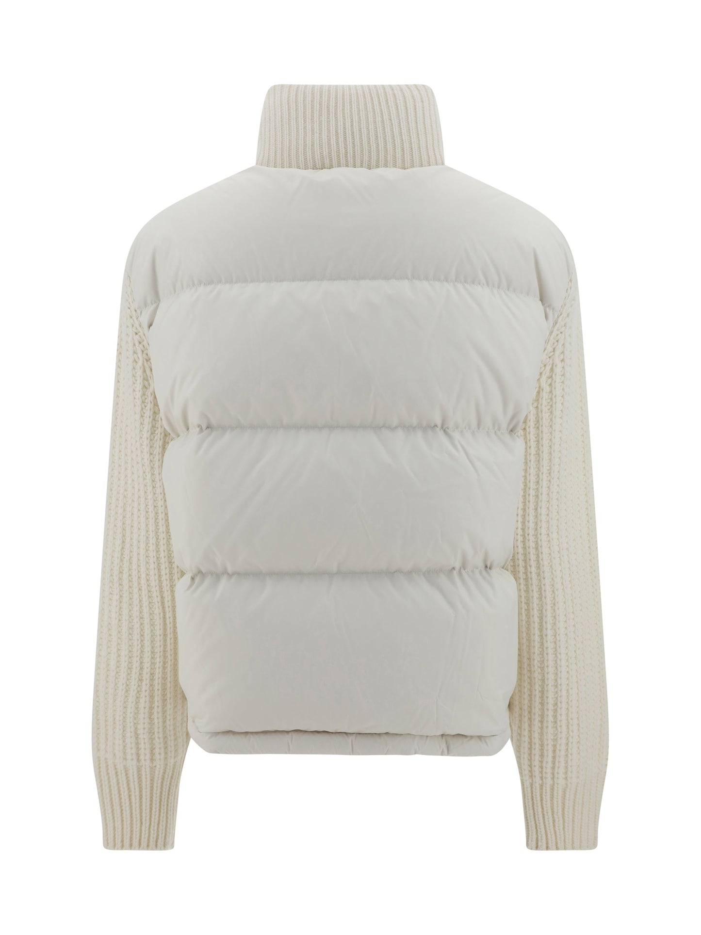 Padded Wool Cardigan - Milk white